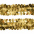 Тесьма с пайетками D16, шир. 30 мм/уп. 25+/-1 м, цвет золото - купить в Дзержинске. Цена: 1 087.39 руб.