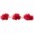 Тесьма плетеная "Рюш", упак. 9,14 м, цвет красный - купить в Дзержинске. Цена: 46.82 руб.
