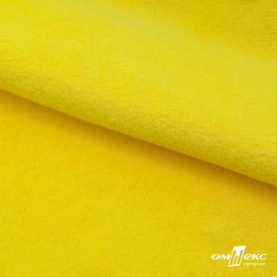 Флис DTY 14-0760, 240 г/м2, шир. 150 см, цвет яркий желтый - купить в Дзержинске. Цена 640.46 руб.