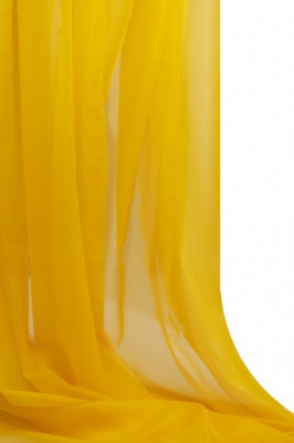 Портьерный капрон 13-0858, 47 гр/м2, шир.300см, цвет 21/жёлтый - купить в Дзержинске. Цена 137.27 руб.