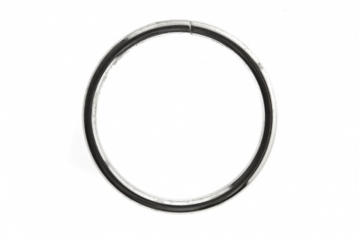 Кольцо металлическое №40 мм, цв.-никель - купить в Дзержинске. Цена: 4.45 руб.