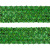 Тесьма с пайетками D4, шир. 35 мм/уп. 25+/-1 м, цвет зелёный - купить в Дзержинске. Цена: 1 308.30 руб.