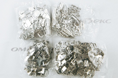 Крючки брючные 4 шипа "Стром" 144 шт. никель - купить в Дзержинске. Цена: 383.97 руб.
