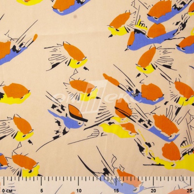 Плательная ткань "Софи" 14.1, 75 гр/м2, шир.150 см, принт птицы - купить в Дзержинске. Цена 241.49 руб.