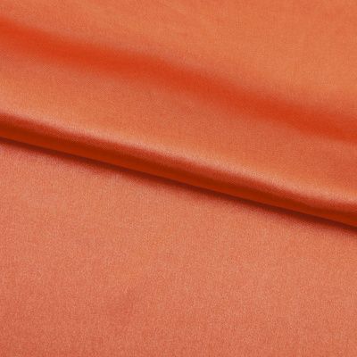 Поли креп-сатин 18-1445, 120 гр/м2, шир.150см, цвет оранжевый - купить в Дзержинске. Цена 155.57 руб.