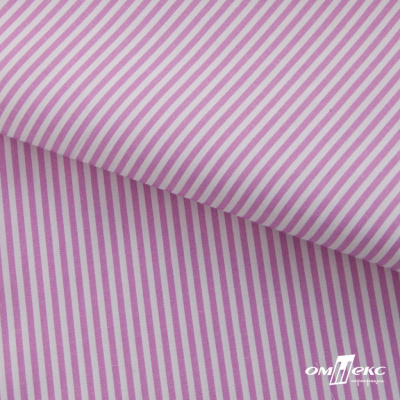 Ткань сорочечная Полоска Кенди, 115 г/м2, 58% пэ,42% хл, шир.150 см, цв.1-розовый, (арт.110) - купить в Дзержинске. Цена 306.69 руб.