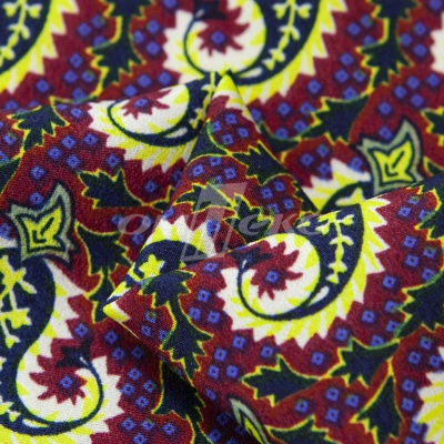 Плательная ткань "Фламенко" 14.1, 80 гр/м2, шир.150 см, принт огурцы - купить в Дзержинске. Цена 241.49 руб.