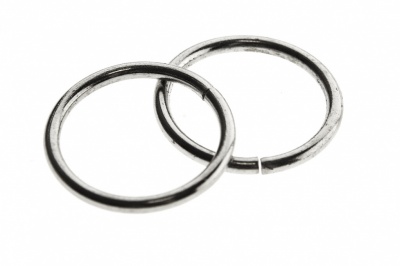 Кольцо металлическое d-15 мм, цв.-никель - купить в Дзержинске. Цена: 2.45 руб.
