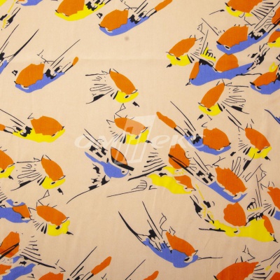 Плательная ткань "Софи" 14.1, 75 гр/м2, шир.150 см, принт птицы - купить в Дзержинске. Цена 241.49 руб.