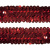 Тесьма с пайетками 3, шир. 30 мм/уп. 25+/-1 м, цвет красный - купить в Дзержинске. Цена: 1 087.39 руб.
