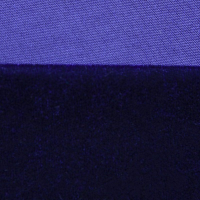 Бархат стрейч №14, 240 гр/м2, шир.160 см, (2,6 м/кг), цвет т.синий - купить в Дзержинске. Цена 740.88 руб.