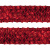Тесьма с пайетками 3, шир. 35 мм/уп. 25+/-1 м, цвет красный - купить в Дзержинске. Цена: 1 308.30 руб.