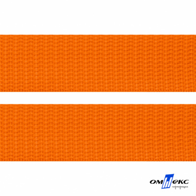 Оранжевый- цв.523 -Текстильная лента-стропа 550 гр/м2 ,100% пэ шир.25 мм (боб.50+/-1 м) - купить в Дзержинске. Цена: 405.80 руб.