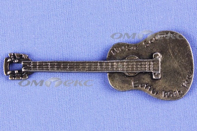 Декоративный элемент для творчества из металла "Гитара"  - купить в Дзержинске. Цена: 19.99 руб.