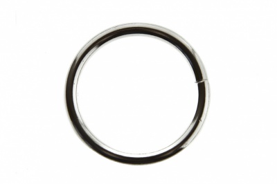 Кольцо металлическое d-3 х 32 мм, цв.-никель - купить в Дзержинске. Цена: 3.92 руб.