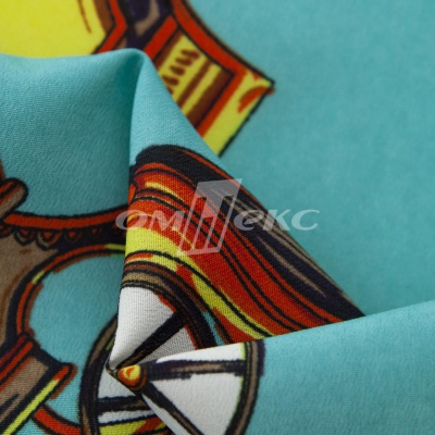 Плательная ткань "Фламенко" 16.2, 80 гр/м2, шир.150 см, принт этнический - купить в Дзержинске. Цена 241.49 руб.