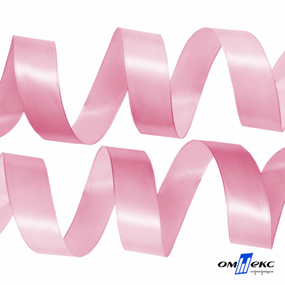 050-нежно-розовый Лента атласная упаковочная (В) 85+/-5гр/м2, шир.25 мм (1/2), 25+/-1 м - купить в Дзержинске. Цена: 53.96 руб.
