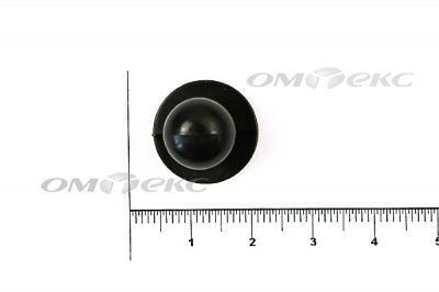 Пуговица поварская "Пукля", 10 мм, цвет чёрный - купить в Дзержинске. Цена: 2.03 руб.