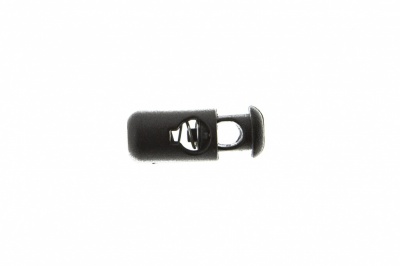 8108 Фиксатор пластиковый "Бочонок", 20х8 мм, цвет чёрный - купить в Дзержинске. Цена: 1.31 руб.