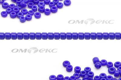 Бисер (ОS) 11/0 ( упак.100 гр) цв.48 - синий - купить в Дзержинске. Цена: 48 руб.