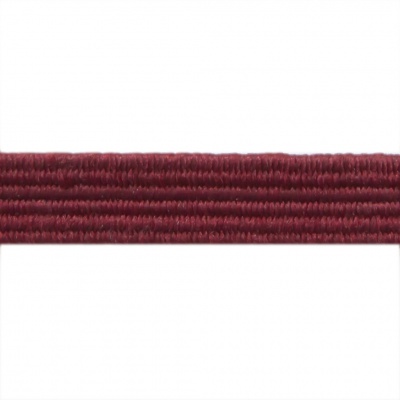 Резиновые нити с текстильным покрытием, шир. 6 мм ( упак.30 м/уп), цв.- 88-бордо - купить в Дзержинске. Цена: 155.22 руб.