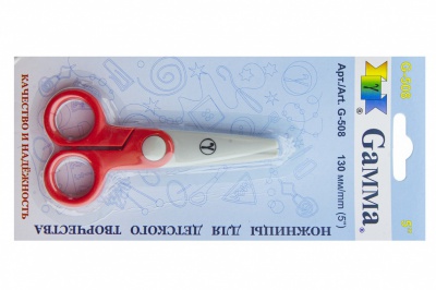 Ножницы G-508 детские 130 мм - купить в Дзержинске. Цена: 118.32 руб.