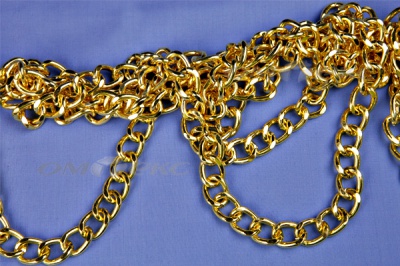 Цепь металл декоративная №11 (17*13) золото (10+/-1 м)  - купить в Дзержинске. Цена: 1 341.87 руб.