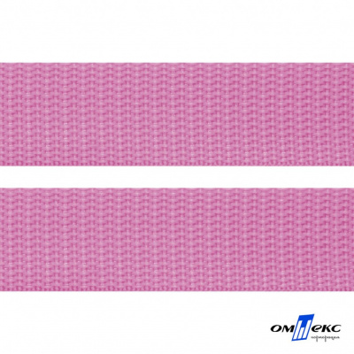 Розовый- цв.513-Текстильная лента-стропа 550 гр/м2 ,100% пэ шир.30 мм (боб.50+/-1 м) - купить в Дзержинске. Цена: 475.36 руб.