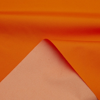 Поли понж (Дюспо) 17-1350, PU/WR, 65 гр/м2, шир.150см, цвет оранжевый - купить в Дзержинске. Цена 82.93 руб.