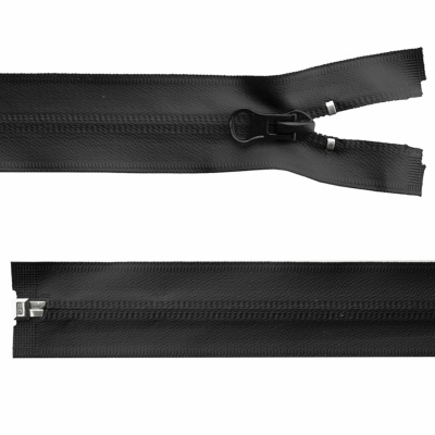 Молния водонепроницаемая PVC Т-7, 100 см, разъемная, цвет чёрный - купить в Дзержинске. Цена: 61.89 руб.
