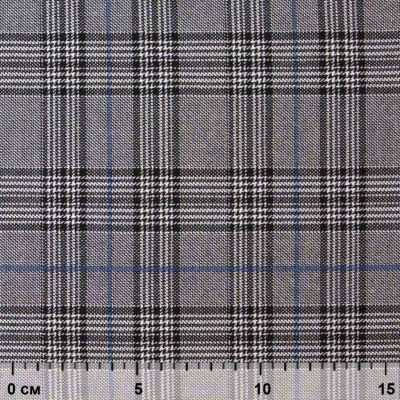 Ткань костюмная "Клер" 80% P, 16% R, 4% S, 200 г/м2, шир.150 см,#3 цв-серый/синий - купить в Дзержинске. Цена 412.02 руб.