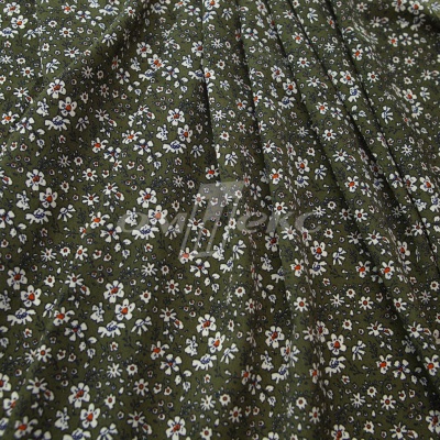 Плательная ткань "Фламенко" 11.2, 80 гр/м2, шир.150 см, принт растительный - купить в Дзержинске. Цена 259.21 руб.