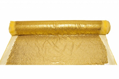 Сетка с пайетками №6, 188 гр/м2, шир.130см, цвет золото - купить в Дзержинске. Цена 371.02 руб.