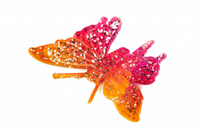 Бабочка декоративная пластиковая #10 - купить в Дзержинске. Цена: 7.09 руб.