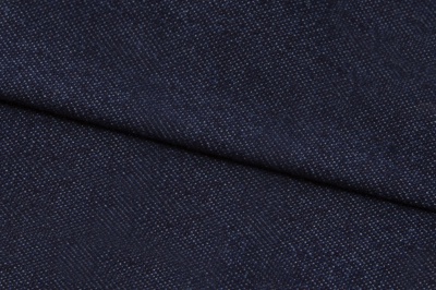 Ткань джинсовая №96, 160 гр/м2, шир.148см, цвет т.синий - купить в Дзержинске. Цена 350.42 руб.