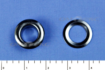 Люверсы металлические, блочка/кольцо, №5 (8 мм) упак.1000 шт- цв.никель - купить в Дзержинске. Цена: 392 руб.