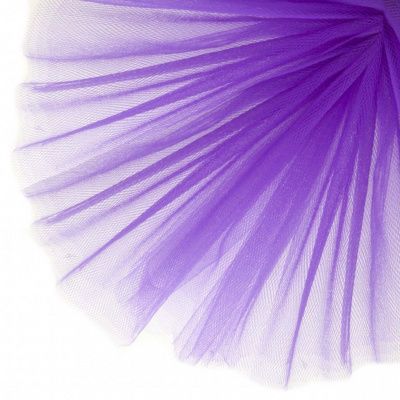 Фатин матовый 16-85, 12 гр/м2, шир.300см, цвет фиолетовый - купить в Дзержинске. Цена 96.31 руб.