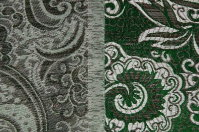 Ткань костюмная жаккард, 135 гр/м2, шир.150см, цвет зелёный№4 - купить в Дзержинске. Цена 441.94 руб.