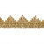 Тесьма металлизированная 0384-0240, шир. 40 мм/уп. 25+/-1 м, цвет золото - купить в Дзержинске. Цена: 490.74 руб.