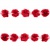 Тесьма плетеная "Рюш", упак. 9,14 м, цвет красный - купить в Дзержинске. Цена: 47.30 руб.