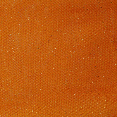Сетка Глиттер, 24 г/м2, шир.145 см., оранжевый - купить в Дзержинске. Цена 118.43 руб.