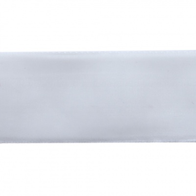 Лента бархатная нейлон, шир.25 мм, (упак. 45,7м), цв.01-белый - купить в Дзержинске. Цена: 981.09 руб.