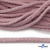 Шнур плетеный d-6 мм круглый, 70% хлопок 30% полиэстер, уп.90+/-1 м, цв.1087-розовый - купить в Дзержинске. Цена: 594 руб.