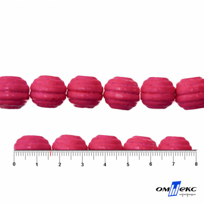 0309-Бусины деревянные "ОмТекс", 16 мм, упак.50+/-3шт, цв.023-розовый - купить в Дзержинске. Цена: 62.22 руб.