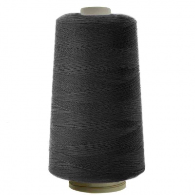 Швейные нитки (армированные) 28S/2, нам. 2 500 м, цвет чёрный - купить в Дзержинске. Цена: 139.91 руб.