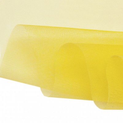 Фатин жесткий 16-68, 22 гр/м2, шир.180см, цвет жёлтый - купить в Дзержинске. Цена 89.29 руб.