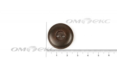 Пуговица деревянная круглая №54 (25мм) - купить в Дзержинске. Цена: 4.12 руб.