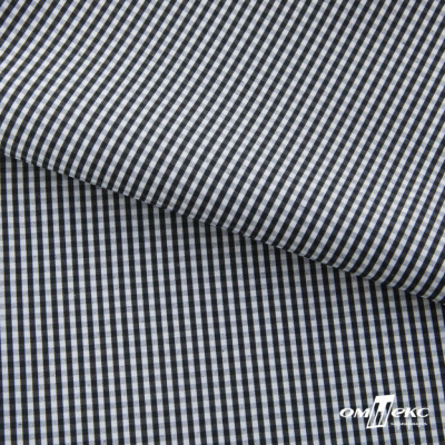 Ткань сорочечная Клетка Виши, 115 г/м2, 58% пэ,42% хл, шир.150 см, цв.6-черный, (арт.111) - купить в Дзержинске. Цена 306.69 руб.