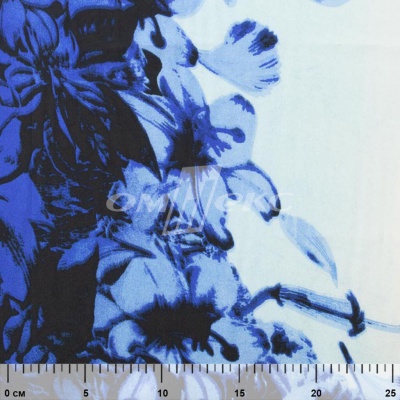 Плательная ткань "Фламенко" 19.1, 80 гр/м2, шир.150 см, принт растительный - купить в Дзержинске. Цена 241.49 руб.