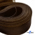 Регилиновая лента, шир.65мм, (уп.25 ярд), цв.- коричневый - купить в Дзержинске. Цена: 499.43 руб.